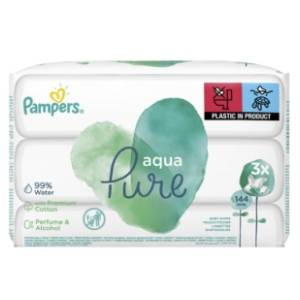 Vlažne maramice PAMPERS Pure aqua 3x48kom