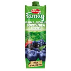 Voćni sok NECTAR Family borovnica 1l