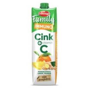 Voćni sok NECTAR Family immuno pomorandža limun đumbir 1l