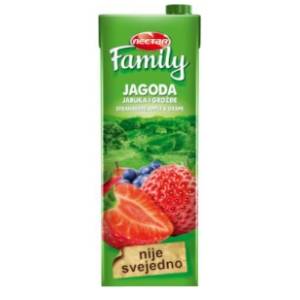 Voćni sok NECTAR Family jagoda 1,5l