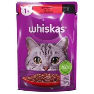 WHISKAS Adult hrana za mačke govedina 85g