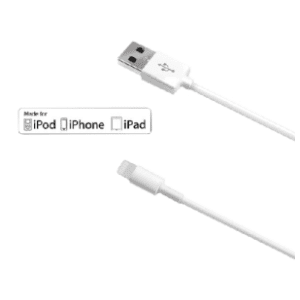 CELLY konverter kabl USB-A na Lightning (m/m) 1m beli