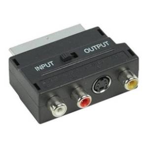 FAST ASIA adapter SCART (m) na 3x RCA (ž) + S-Video (ž)