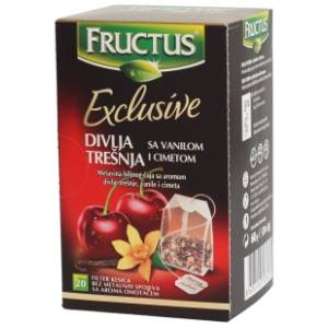 FRUCTUS čaj divlja trešnja vanila cimet 60g