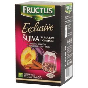 FRUCTUS čaj šljiva rum limeta 60g