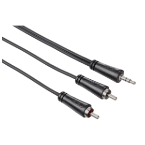 HAMA konverter kabl 3.5mm na 2x RCA (m/m) 3m crni