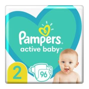 PAMPERS pelene AB 2 96kom