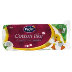 Toalet papir PERFEX cotton like natural 3sloja 10kom