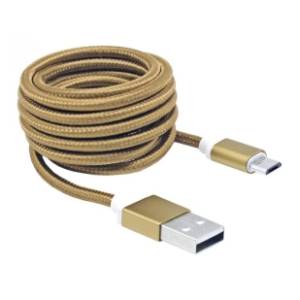 S BOX konverter kabl USB 2.0 na Micro USB-B 2.0 (m/m) 1.5m zlatni