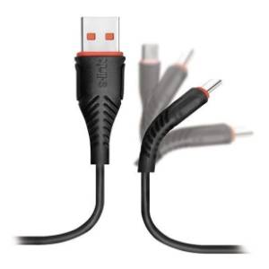S-LINK konverter kabl USB na Micro USB-B (m/m) 1.2m crni
