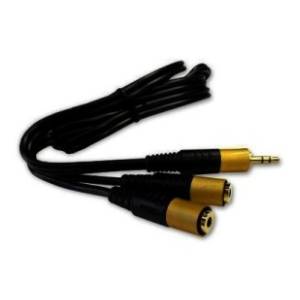 STARK konverter kabl 3.5mm na 2x 3.5mm (m/ž) 1.5m