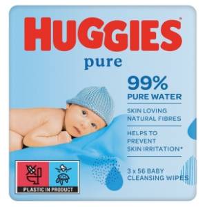 Vlažne maramice HUGGIES Pure 3x56kom