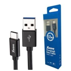 XWAVE konverter kabl USB 3.0 na USB-C 3.1 (m/m) 1.2m crni