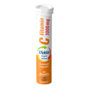 Šumeće tablete EFEKTA vitamin C narandža 1000mg 