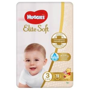 HUGGIES pelene Elite soft 3 72kom