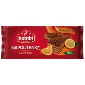 Napolitanke BAMBI pomorandža 185g