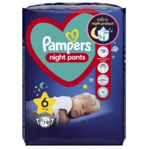 PAMPERS noćne pelene Pants VP 6 19kom