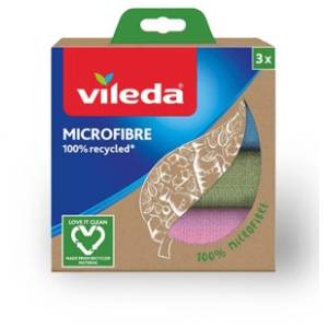 VILEDA mikrofiber krpe 100% recycled material 3kom