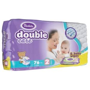VIOLETA pelene double care JP 2 mini 76kom
