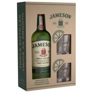 Viski JAMESON 0,7l + 2 čaše