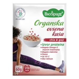 BIO ŠPAJZ organska ovsena kaša chia goji 60g