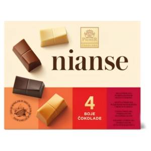 Bombonjera PREMIER Nianse 4 boje čokolade 145g