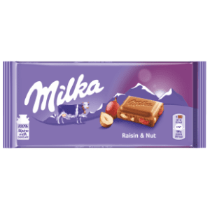 Čokolada MILKA grozđice lešnik 100g