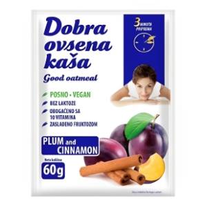 DOBRA ovsena kaša šljiva cimet 60g