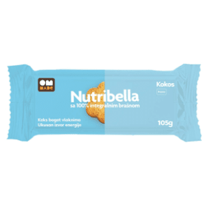 NUTRIBELLA integralni keks kokos 105g