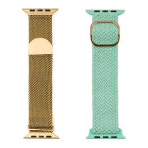 JUST IN CASE 2u1 42-45mm Gold-Green narukvica za pametni sat
