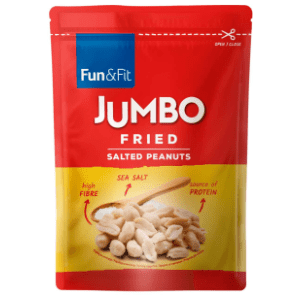 Kikiriki FUN&FIT Jumbo oljušteni prženi slani 180g