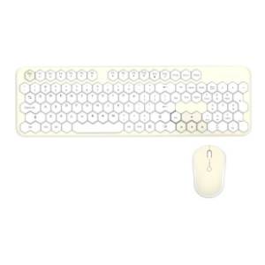 MOFII set bežični miš i tastatura Honey SMK-649M5AGYLWH žuti