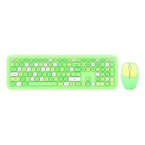 MOFII set bežični miš i tastatura Retro SMK-666395AGGN zeleni