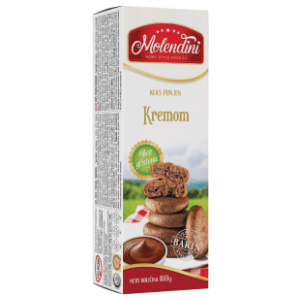 MOLENDINI Keks bez glutena sa crnim kremom 180g