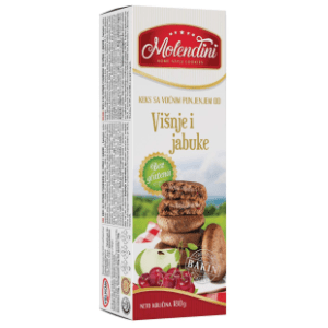 MOLENDINI keks bez glutena višnja jabuka 180g