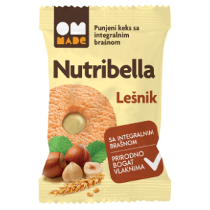 NUTRIBELLA integralni keks lešnik 50g