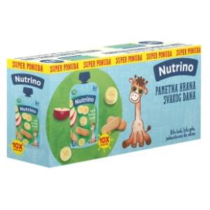 NUTRINO voćni pire jabuka banana keks 10x100g