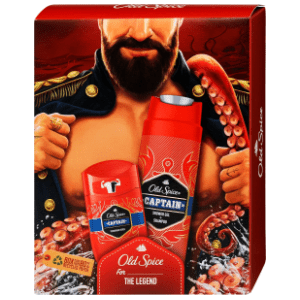 OLD SPICE set Dark captain (stik i gel za tuširanje)