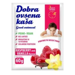 DOBRA ovsena kaša malina vanila 60g