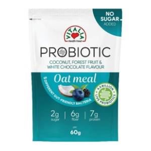 VITALIA Probiotic ovsena kaša crveno voće bela čokolada 60g