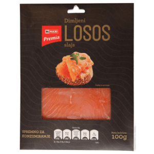 PREMIA dimljeni losos slajs 100g