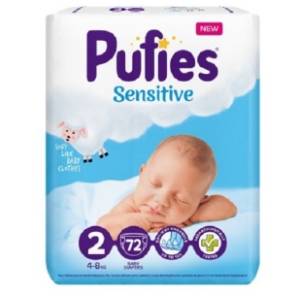 PUFIES pelene sensitive 2 72kom