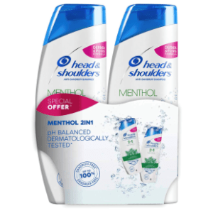 Šampon HEAD & SHOULDERS menthol 2x360ml