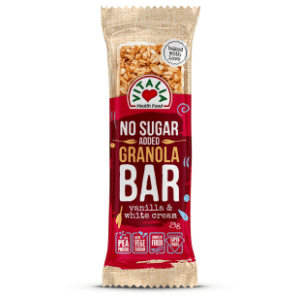 Štanglica VITALIA Granola bar vanilla & white cream 23g