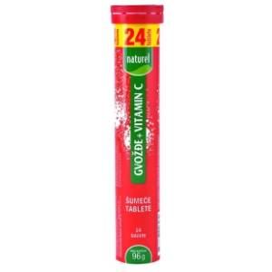 Šumeće tablete NATUREL gvožđe vitamin C 96g