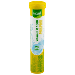 Šumeće tablete NATUREL vitamin C sa zaslađivačem 1000mg 80g