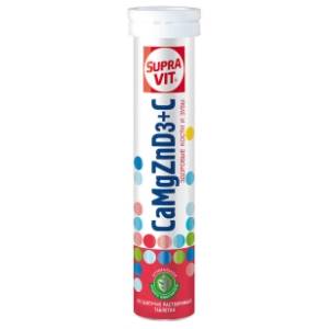 Šumeće tablete SUPRAVIT kalcijum Mg cink D3 vitamin C 80g