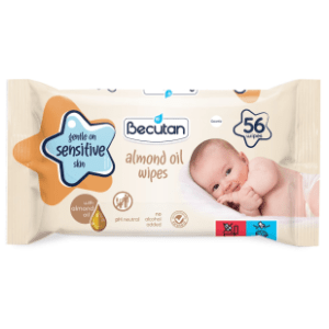 Vlažne maramice BECUTAN baby almond oil 56kom