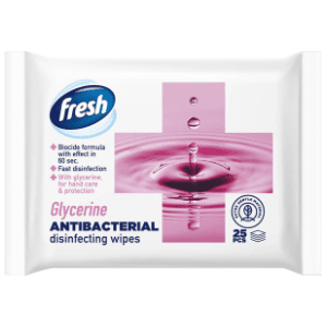 Vlažne maramice FRESH antibakterijske glicerin 25kom