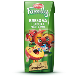 Voćni sok NECTAR Family breskva jabuka 200ml